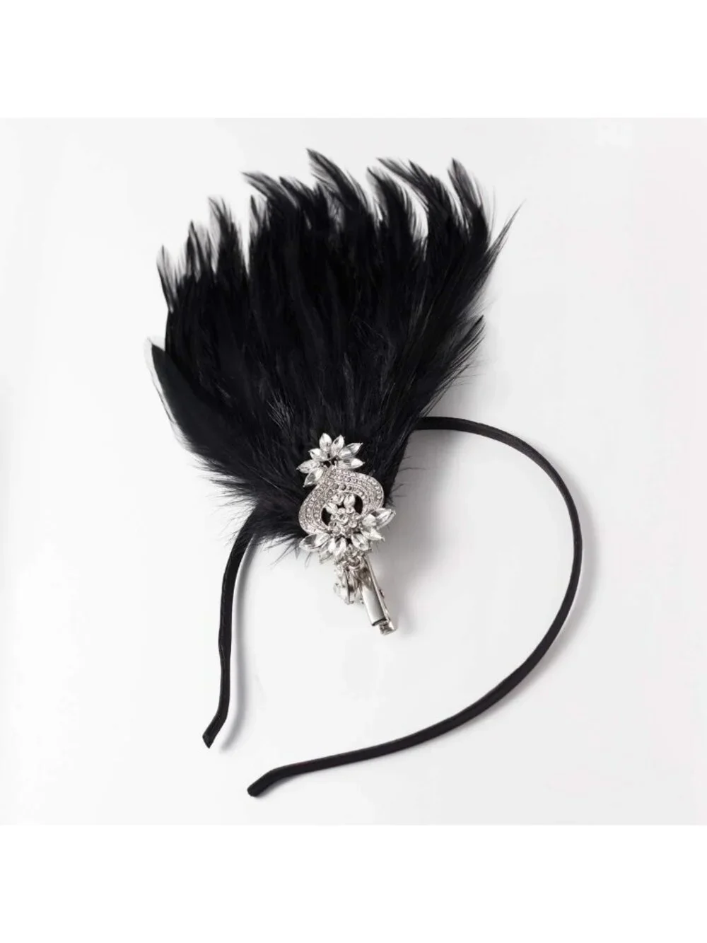 1920s Flapper Feather Headband | Roaring 20s Hair Accessories | Great Gatsby